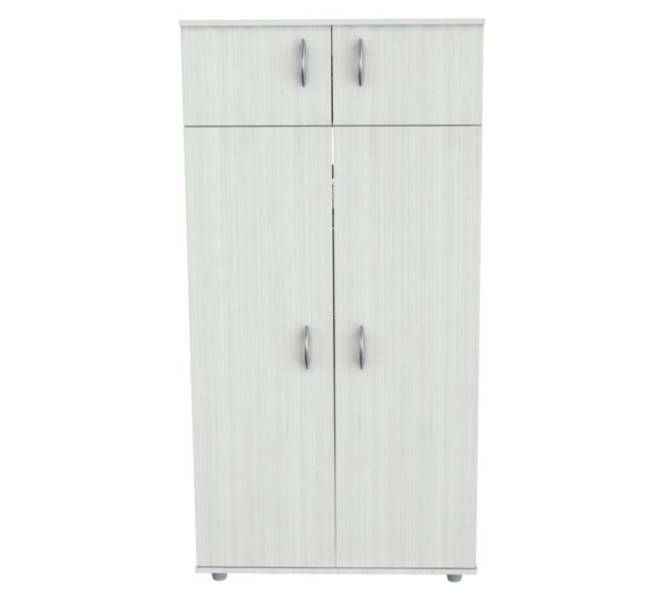 White finish Wood Wardrobe with Four doors