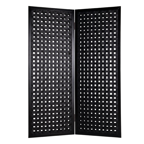 1" x 55" x 75" Black Faux leather  Screen