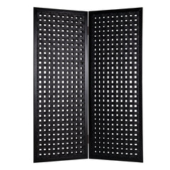 1" x 55" x 75" Black Faux leather  Screen