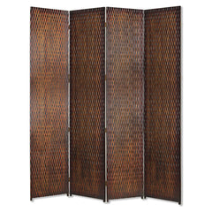 1" x 84" x 84" Brown Wood  Screen