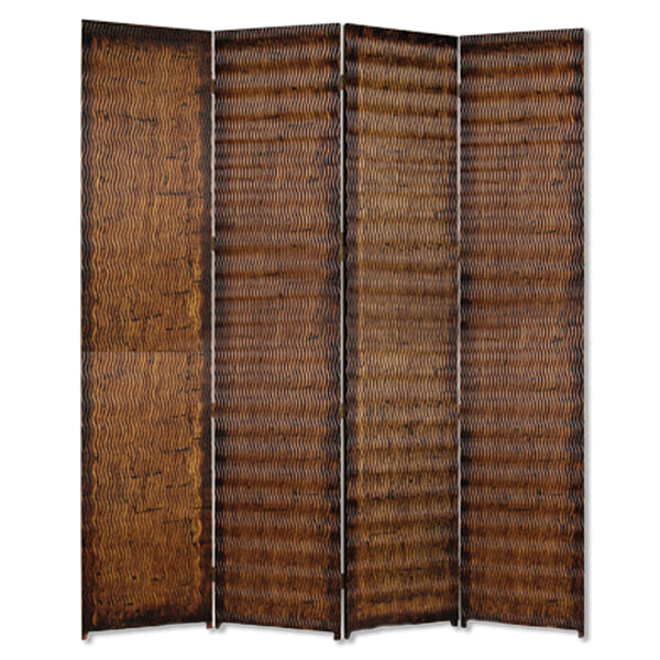 1" x 84" x 84" Brown Wood  Screen