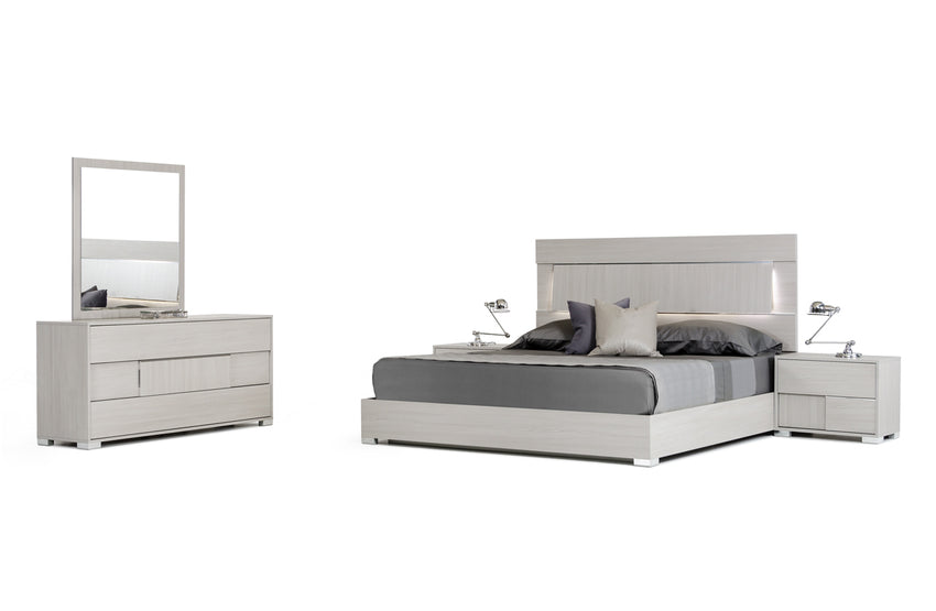 Modern Grey Queen Bedroom Set