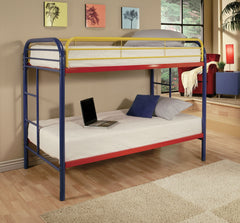 78' X 41' X 60' Twin Over Twin Rainbow Metal Tube Bunk Bed