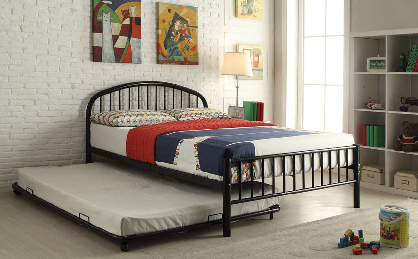 79' X 39' X 33' Twin Black Bed