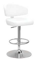 21' X 22' X 38' White And Chrome Swivel Adjustable Stool