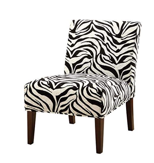 30' X 22' X 33' Fabric And Espresso Accent Chair