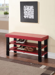 Bench Red - Pine  Plywood Red