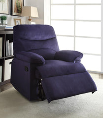 Arcadia Recliner , Blue Woven Fabric