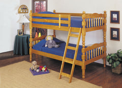 Homestead Twin/Twin Bunk Bed, Honey Oak