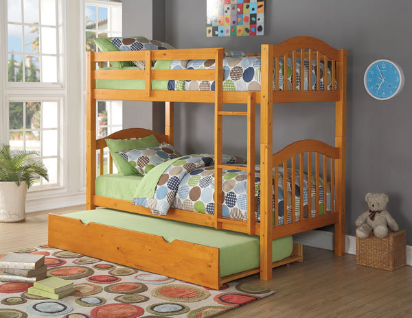 Heartland Twin/Twin Bunk Bed , Honey Oak