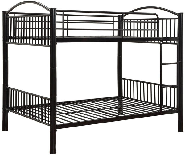 78' X 56' X 67' Black Metal Full Over Full Bunk Bed