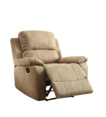 38' X 38' X 39' Brown Polished Microfiber Fabric Recliner