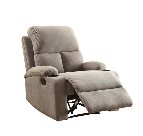 32' X 37' X 39' Gray Linen Fabric Recliner