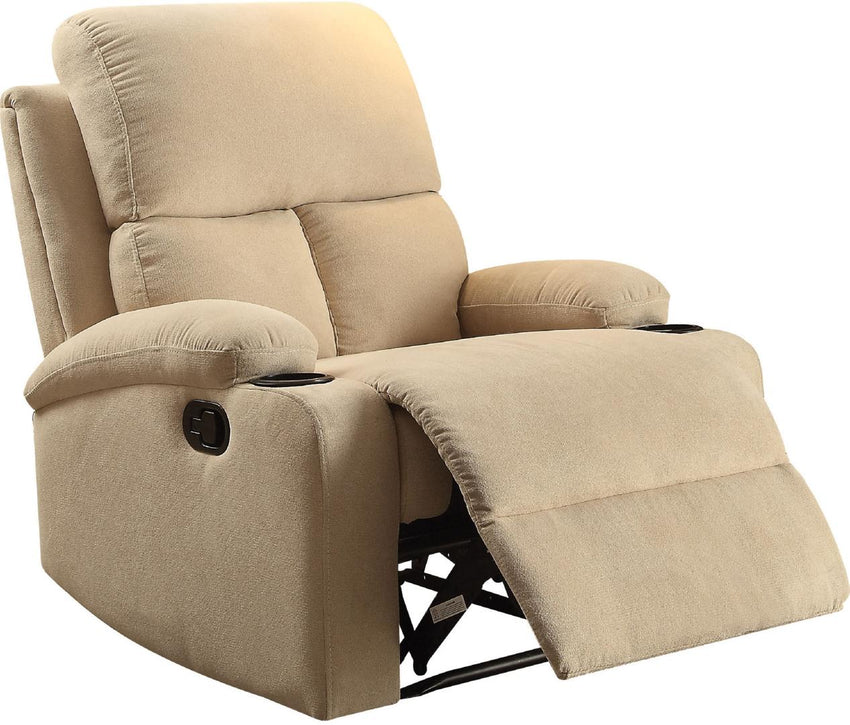 32' X 37' X 39' Beige Linen Fabric Recliner