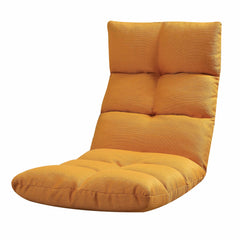 51' X 20' X 4' Orange Linen Gaming Floor Chair