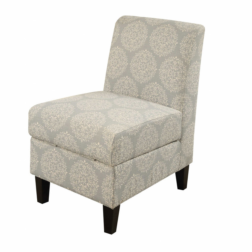 22' X 30' X 36' Hexagon Pattern Accent Chair With Storage