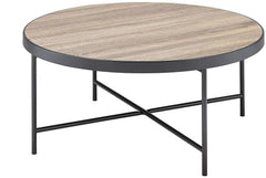 32.3' X 32.3' X 15.75' Weathered Gray Oak Coffee Table