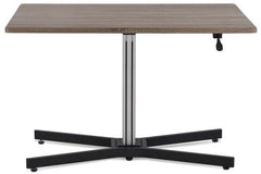 Height Adjustable Cool Oak Desk