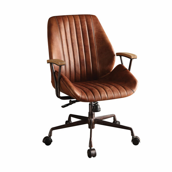 24' X 28' X 37-40' Cocoa Top Grain Leather Office Chair