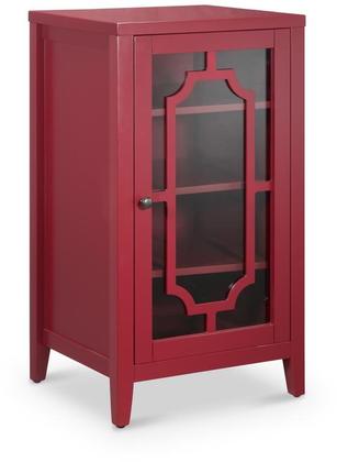 18' X 16' X 33' Burgundy Accent And Wine Cabinet