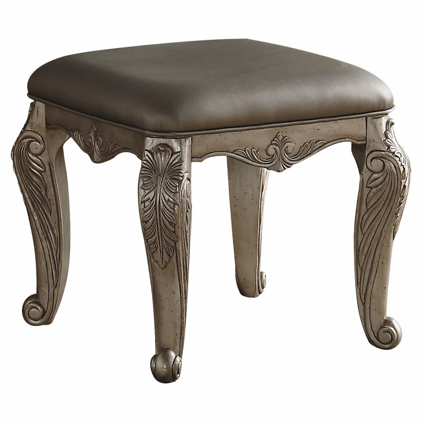 20' X 20' X 19' Antique Champagne Pu Vanity Stool