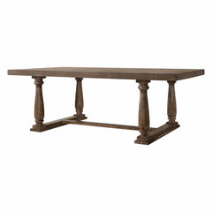 84' X 42' X 30' Weathered Oak Dining Table