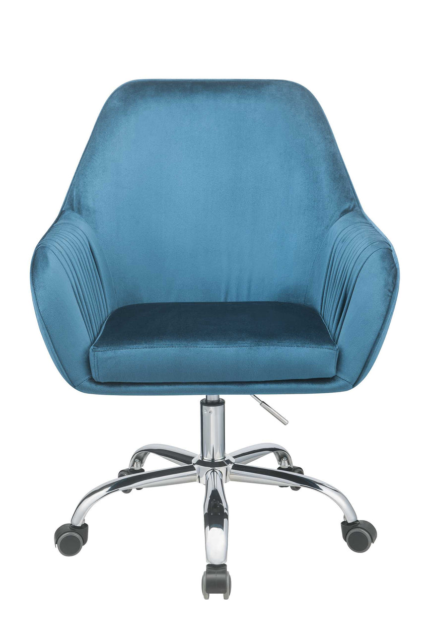 27' X 22' X 37' Peacock Velvet Office Chair