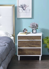 Distressed Oak Nightstand