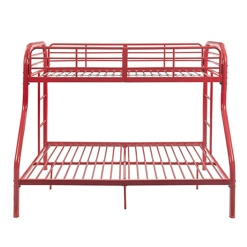 56' X 79' X 55.5' Twin Over Full Red Metal Bunk Bed