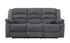 40" Contemporary Grey Fabric Sofa