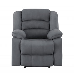 40" Contemporary Grey Fabric Chair