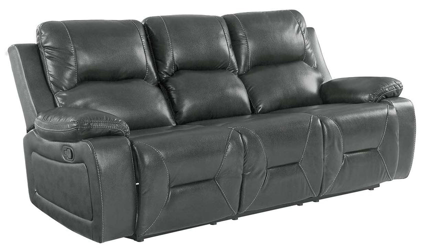 40" Classy Grey Leather Sofa