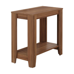 11.75" x 23.75" x 22" Walnut Particle Board Laminate  Accent Table