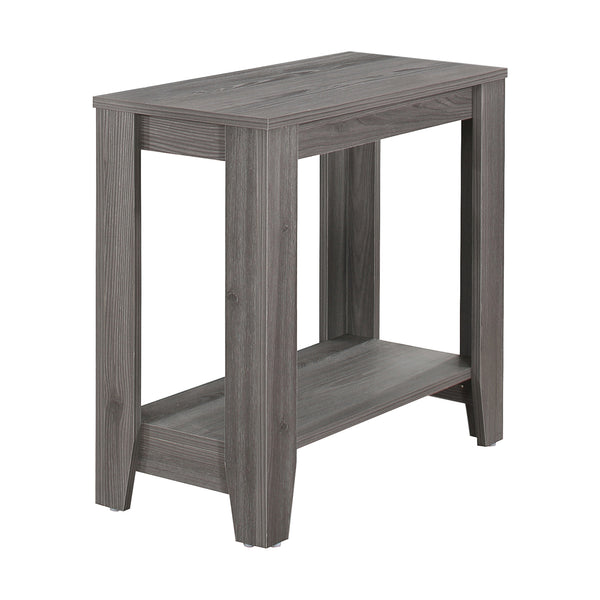 11.75" x 23.75" x 22" Grey Particle Board Laminate  Accent Table