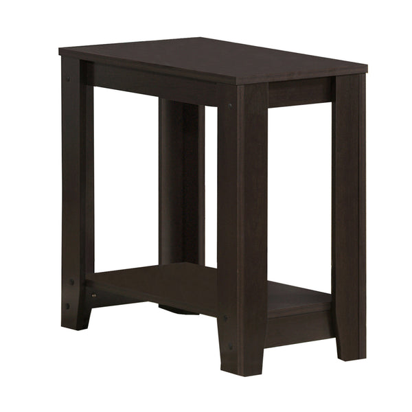 11.75" x 23.75" x 22" Cappuccino Particle Board Laminate  Accent Table