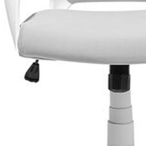 45.75" Foam  White Polypropylene  MDF  and Metal High Back Office Chair