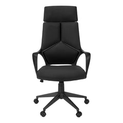 24.5" x 25" x 95.5" Black Foam Metal Nylon  High Back Office Chair