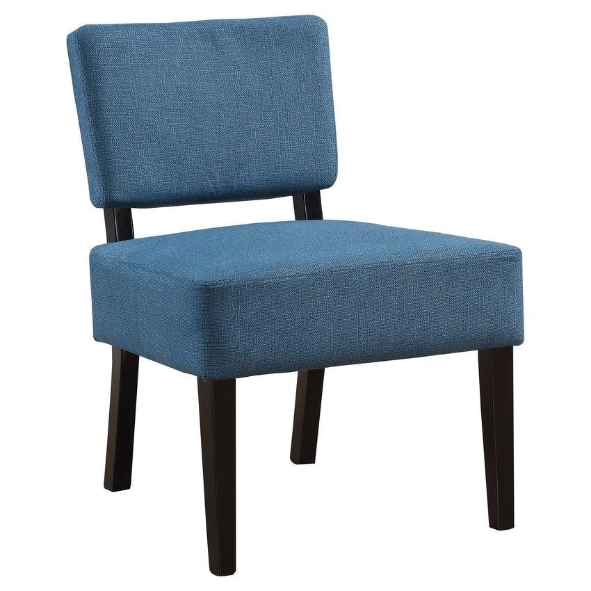 Modern Blue and Black Accent Lounge Chair