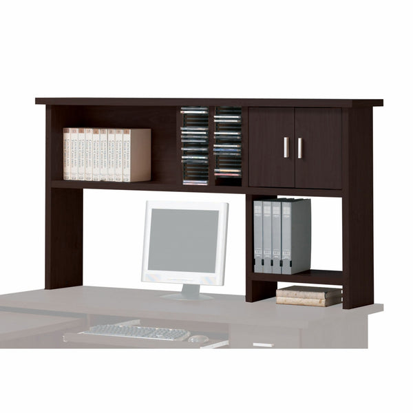 12' X 63' X 34' Espresso Wood Veneer (Paper) Computer Hutch