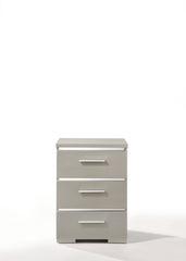 15' X 18' X 25' Silver Wood Veneer (Paper) Nightstand