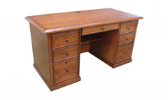 Classic Burnished Walnut Hardwood Desk