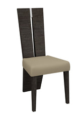 Contemporary Sleek Gray  Dining Chair Set of 2