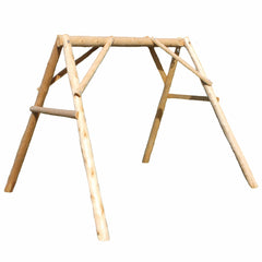 87" X 70" X 65"  Natural Wood A-Frame