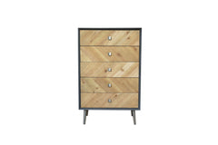 16.75 x 25.5 x 41 Gray Wood Cabinet