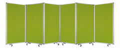 212 x 1 x 71 Green Metal 6 Panel Screen