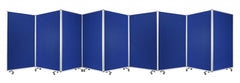 318" x 1" x 71" Blue, Metal, 9 Panel, Screen