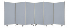 212 x 1 x 71 Metal Grey 6 Panel Screen