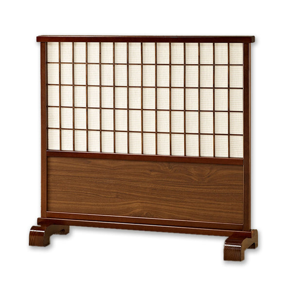 50" x 1" x 52" Brown, Wood, Shoji Stand Screen