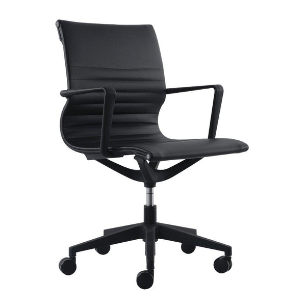 23.8" x 20.8" x 35.8" Black Vinyl Flex Tilt Chair