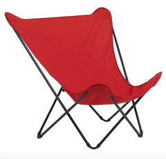 Modern Indoor Outdoor Red XL Folding Lounge Chair